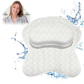Bath Pillow Spa Bathtub Ergonomic for Tub, Neck, Head, Shoulder Pillows Support Cushion Headrest,Strong Grip Suction Cups Soaking and Luxury Soft 4D Mesh