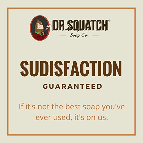 Dr. Squatch Pine Tar Soap 2-Pack Bundle - Mens Bar with Natural Woodsy Scent and Skin Exfoliating Scrub ? Handmade with Pine, Coconut, Olive Organic Oils in USA (2 Bar Set)