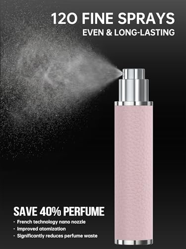 FENHON 12ml Leather Perfume Atomizer - Portable Travel Spray Bottle