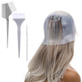 Silicone Highlighting Cap Set with Hook Needle & Color Brushes