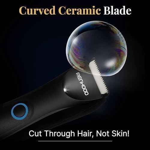 MENHOOD Ball Trimmer Mini – Groin & Body Shaver for Men with Skin-Friendly Ceramic Blade, IPX6 Waterproof Rating, No Snags or Cuts, 90-Minute Run Time