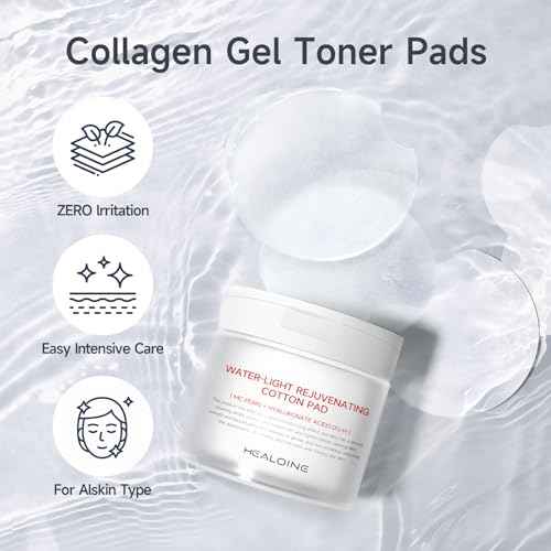 Rejuvenating Zero Pore Toner Cotton Pads with Hyaluronic Acid & MC-PDRN - Moisturizing Facial Korean Skin Care for Smooth Skin£¨100 Pads£©
