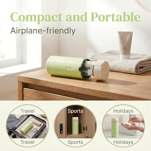 Travel Dispenser 4-Pack 30ML Leak Proof Bottles for Toiletries