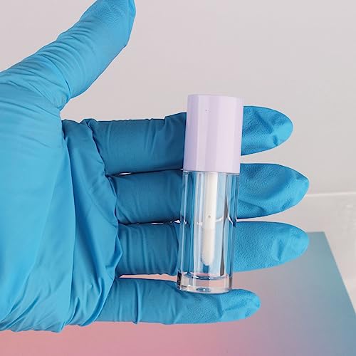 COSIDEA 10PCS Empty Pink Mini Lip Gloss Tubes 2.5ml 0.08 OZ lipgloss Tube with Wand Applicator for Lip oil tint bottles container