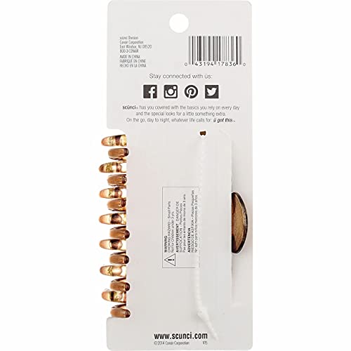 Scunci No Slip Crown Clip for Thick Hair 1 ea (Pack of 6)