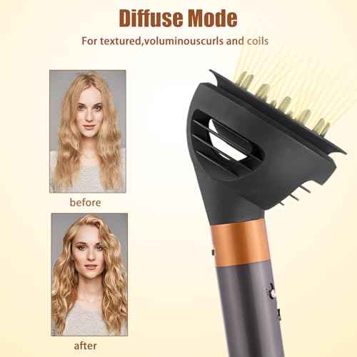 Wave Curl Diffuser for Dyson Airwrap, Two Airflow Dome or Diffuse Modes for Airwrap Styler HS01 HS05 HS08, Hair Diffuser Attachment for Curl Wave Coily Hair