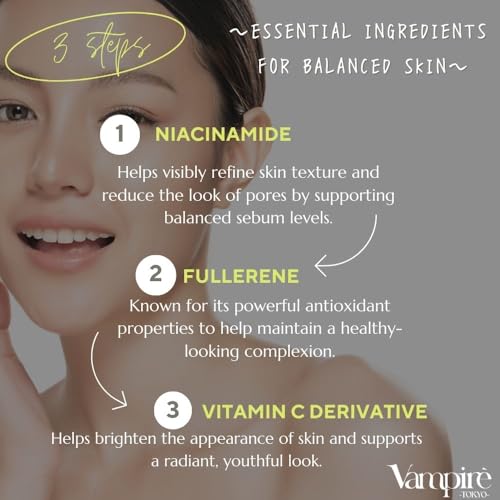 Vampire The Secret Serum, Vampire TOKYO Niacinamide Serum, Hali, Gloss, Moisturizing Care, Supports Dry Skin, Transparency, CICA Retinol Formulated, Made in Japan, Japanese Cosmetics