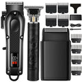 OIYO 3-in-1 Hair Clippers Set for Men with Trimmer & Foil Shaver