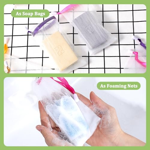 Bremorou 20-Pack Soap Foaming Mesh Bags with Drawstring