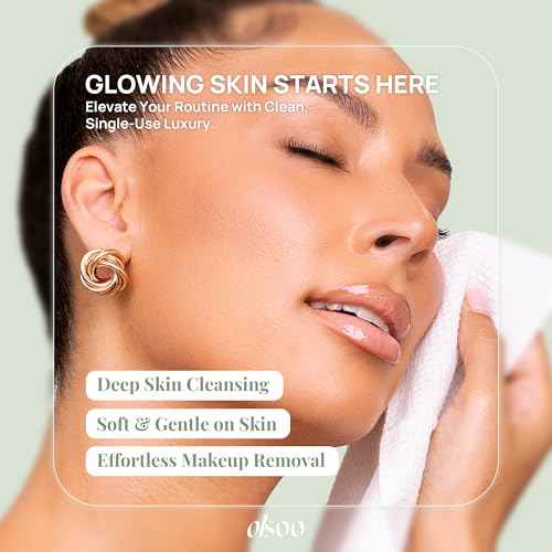 Clean Face Towels XL¢ç ? 100% Viscose, OEKO-TEX Certified, Ultra Soft Disposable Towels, Super Absorbent & Eco-Friendly for All Skin Types (50 Count)