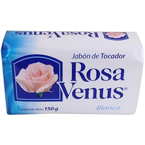 Jabon Rosa Venus Blanco Clasico 150 g / 5.29 oz Pack of 12, 20 or 40 Pack, Bar (40)