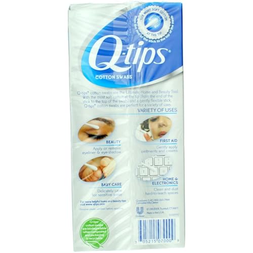 Q-Tips Cotton Swabs Pack of 4 – 680 Soft Cotton Ear & Personal Care