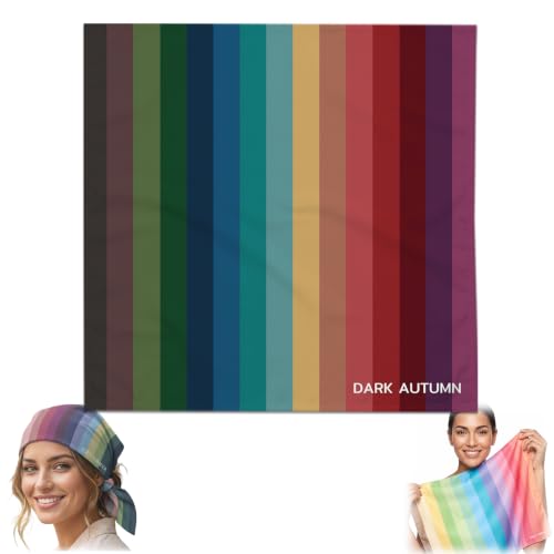 Dark Autumn Color Analysis Drape – 65x65cm