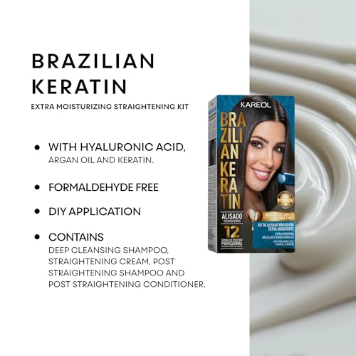 Kareol Brazilian Keratin Hair Treatment Kit - Hydrating & Frizz-Free