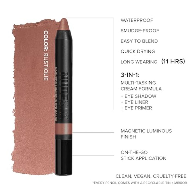 Nudestix Magnetic Luminous Eye Color - 4-in-1 Cream Eyeshadow Stick