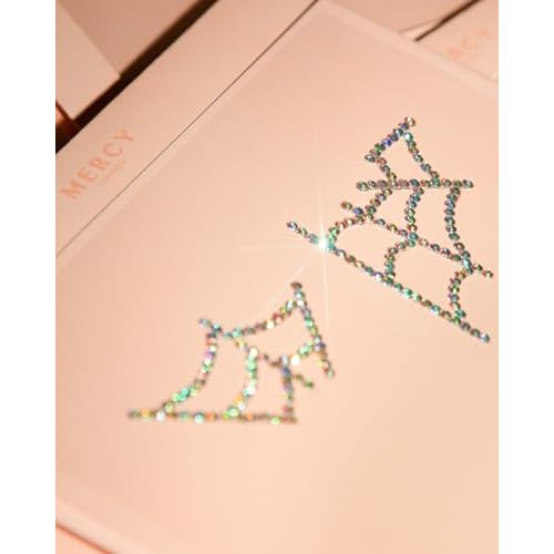 Crytal Spiderwebs Face Jewels ? Mercy London Spider Costume Accessories Face Gems Jewels All In One Halloween Headpiece Stick On