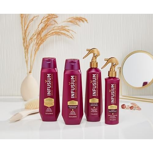 Infusium Repair and Replenish Heat Protector - Nourishing Heat Protection Spray for Hair with Vitamin E and Avocado Oil - Moisture Lock - 7.6 oz (Pack of 2)