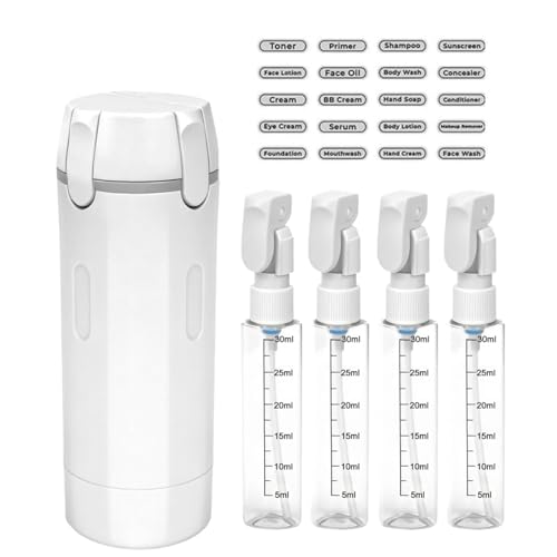 4-in-1 Travel Dispenser Set, 30ML Leak Proof Bottles