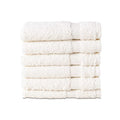 Hencely Premium 6-Pack Washcloths 12x12 Inches Soft Turkish Cotton High Absorbent and Quick Dry Dishtowel for Kitchen and Bath (Wash Cloth 6 Pack, Ivory)