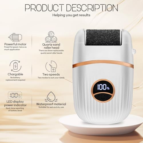 Beefire Rechargeable Electric Foot File & Callus Remover