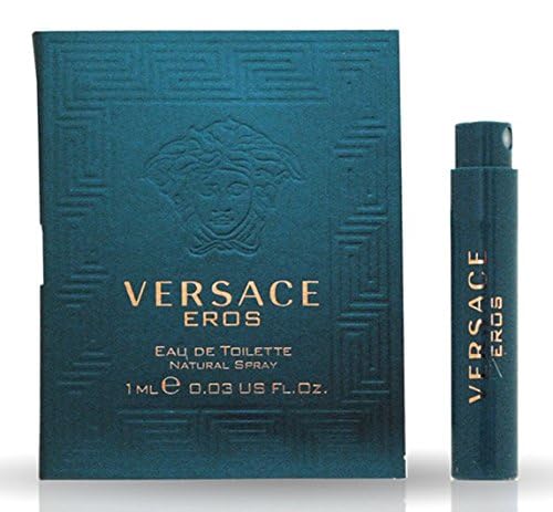 Versace Eros Men's Eau De Toilette Travel Sample Spray Vial (0.03 oz / 1 ml)