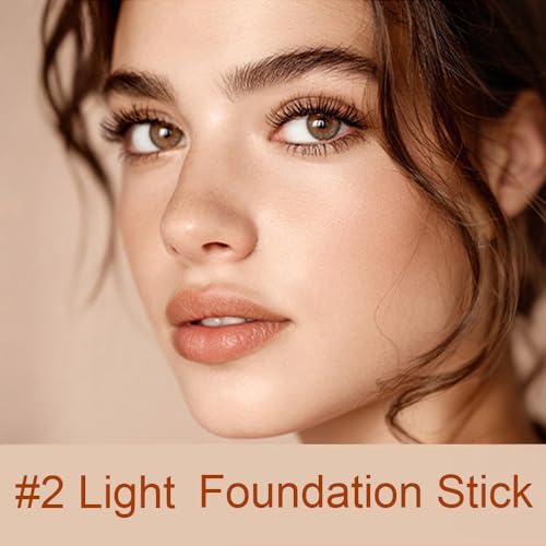 Light Color Changing Foundation Makeup Stick with Brush for