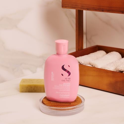 Alfaparf Milano Semi Di Lino Moisture Nutritive Sulfate Free Shampoo for Dry Hair - Paraben and Paraffin Free - Safe on Color Treated Hair - Professional Salon Quality
