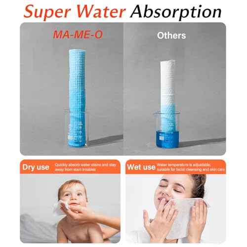 Extra Large Disposable Towels,suitable for Sensitive Skin,Fragrance-Free and Ultra Soft,Disposable Makeup Remover Cloths?,40 Count£¨1 Pack£©