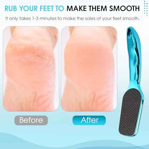 Nano-Glass Foot File Hard Skin Remover, Foot File Callus Remover with Non-Slip Ergonomic Handle, Professional Foot Care Tools