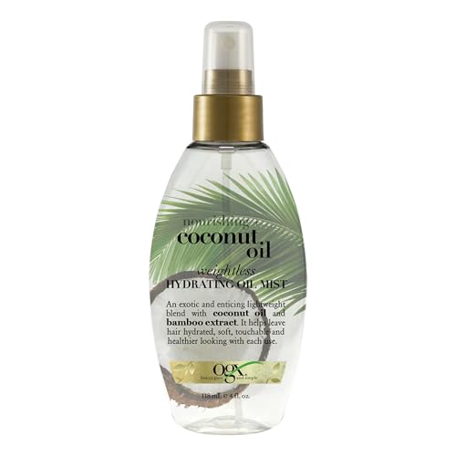 OGX Coconut Oil Weightless Hydrating Hair Mist, 4 Fl Oz