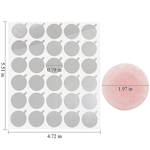 900 Pcs Eyelash Extension Adhesive Glue Pallet Sticker Pads, Disposable Waterproof Adhesive Holder Pad and 1 Pcs Eyelash Extension Jade Stone (Pink Sets)