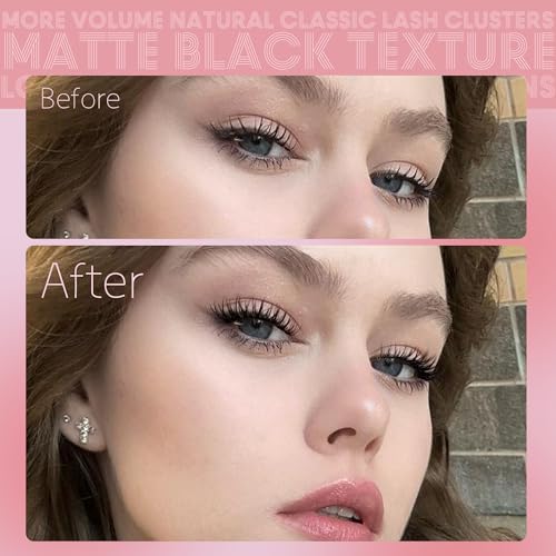Natural Wispy Lash Clusters 9-12MM Volume Eyelash Extensions