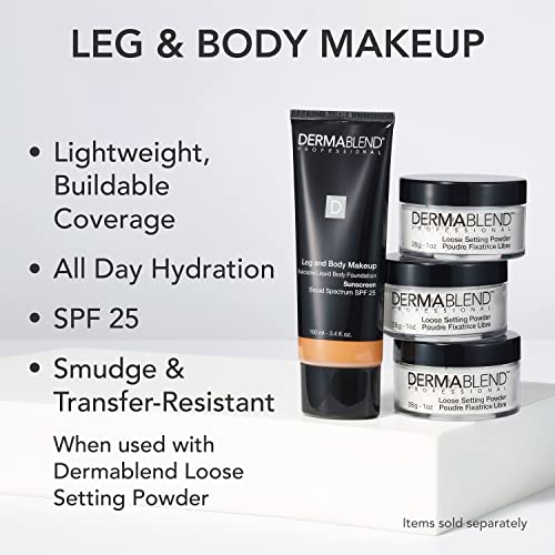 Dermablend Body Makeup Foundation SPF 25, 20N, 3.4 Fl Oz - Skin-Friendly, Vegan