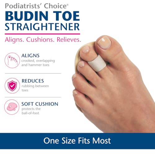 Pedifix Budin Toe Straightener with Metatarsal Cushion - 3 Pack