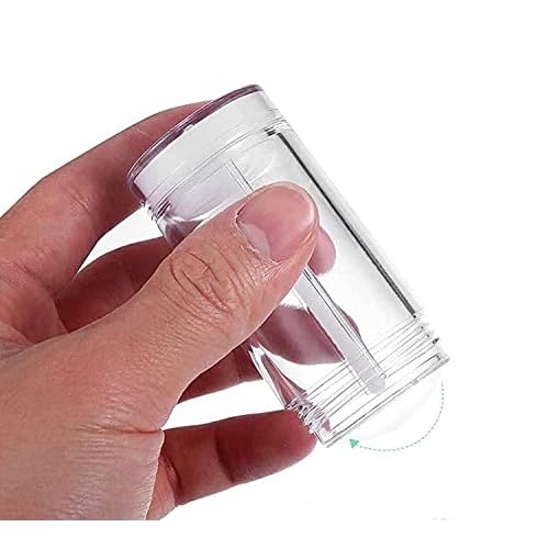 10 Pcs 30ml Empty Deodorant Containers Twist-up Filling Stick Clear Plastic Deodorant Container 1 Oz Refillable Deodorant Bottles Bottom-fill Round Lip Balm Tubes for DIY Lipstick Crayon Chapstick