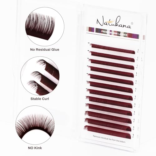 Colored Volume Eyelash Extensions 0.07mm C Curl 8-15mm Mix