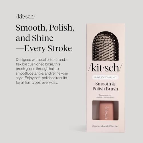 Kitsch Smooth & Polish Dual Bristle Detangler Hair Brush - Terracotta