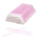 Elisel Disposable Crystal Lip Brush Set - Pink, 100 pcs Makeup Applicators