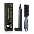 Beard Filler Pen (4-Tip) - Black Beard Pencil Filler for Men Waterproof Patchy Beard Solution - Beard Filler Kit Long Lasting Beard Filling Pen with Brush