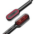 TYMO Ionic Mini Hair Straightener Brush Black 2.0 Inch - Travel Flat Iron