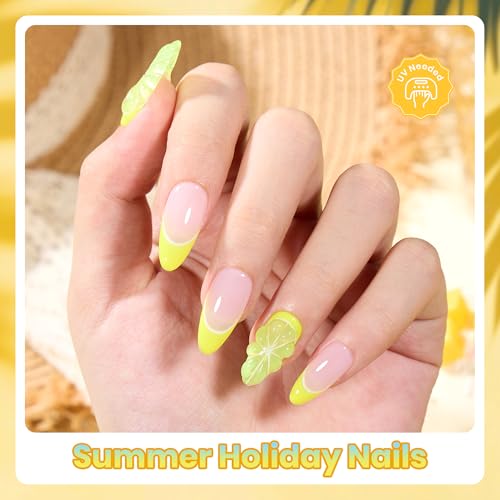 Beetles Yellow Gel Nail Polish Set, Amalfi Holiday, 6 Colors Set