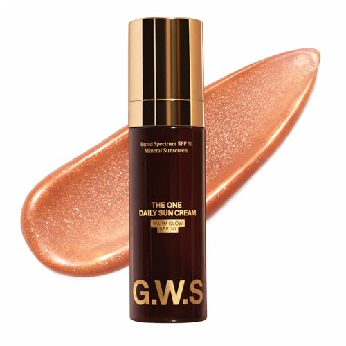 The One Warm Glow Daily Sun Cream SPF 30 ? Hydrating Mineral Sunscreen for Face & Neck, Sensitive Skin Safe, with Zinc, Niacinamide, Squalane & Sea Buckthorn, 1 oz