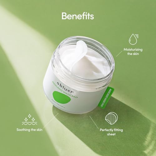 Avocado Mask Pad (80pads)- 6.87oz? Facial Mask Pads ? Avocado & Centella ? Deep Hydration & Soothing ? Moist & refreshing ? Hypoallergenic & Gentle Care for Sensitive skin ? Korean Skin Care?