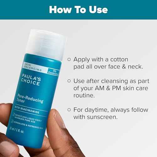 Paula's Choice SKIN BALANCING Pore-Reducing Face Toner with Niacinamide, for Oily Skin & Combination, Minimizes Large Pores, Controls Oil & Shine, Hydrates & Replenishes, Fragrance-Free