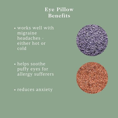 Lavender Weighted Eye Mask - Hot & Cold Therapy Pillow