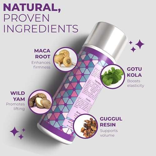 Busty Boost Breast Enhancement Cream ? Natural Firming & Lifting Cream for Fuller, Firmer Breasts ? Infused with Maca Root, Wild Yam, Guggul Resin & Gotu Kola ? Made in the USA ? (2 Month Supply)