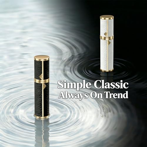 EZEJIAO 2-Pack 5ml Refillable Travel Perfume Atomizer - Leak-Proof & TSA Approved
