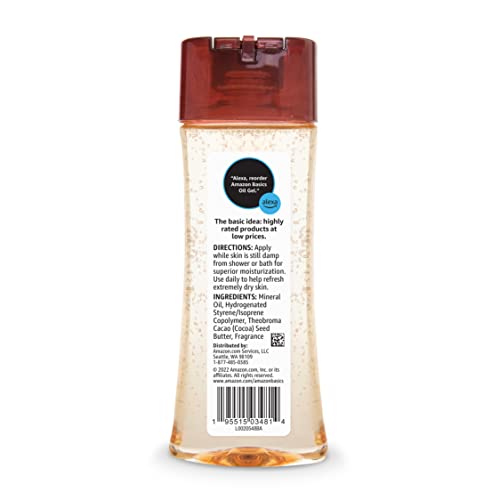 Body Oil Gel with Cocoa Butter - Paraben-Free, 6.8 Fl Oz - Very Dry Skin Care - Variation of THIS listing