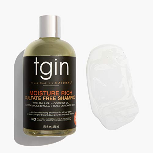 tgin Moisture Rich Shampoo for Curly & Dry Natural Hair - 13 oz