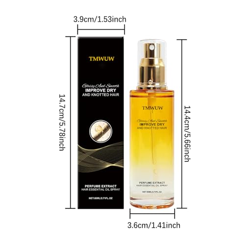 Leave-In Conditioning Oil Spray for Dry, Frizzy Hair with Jojoba & Shea Butter